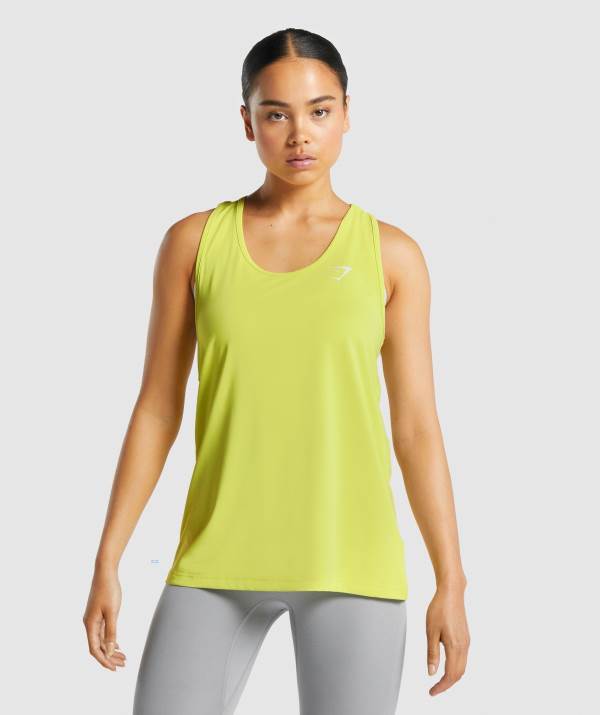 Damske Tielko Gymshark Training Vest Žlté | AO6934257